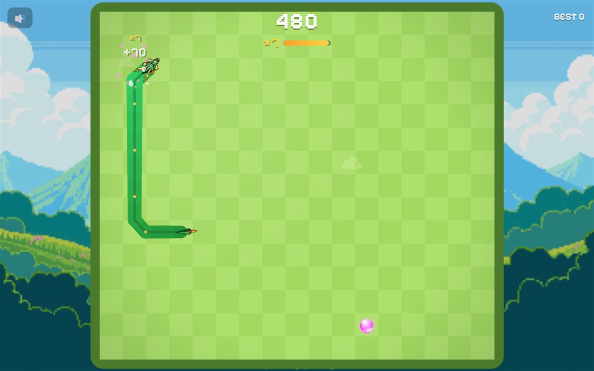 Dragontail — The jade dragon mid-combo on the Jade Meadow