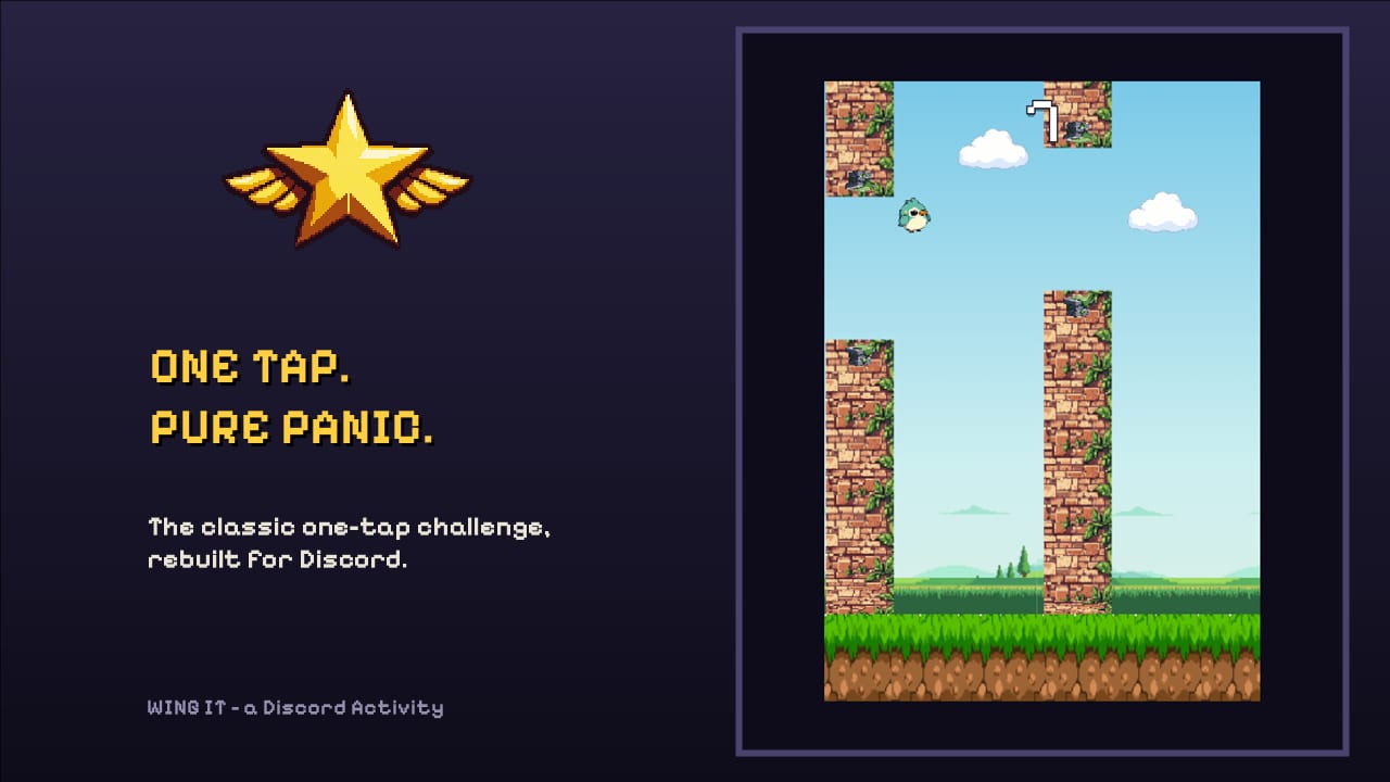 Wing It — Threading a gap between two towers